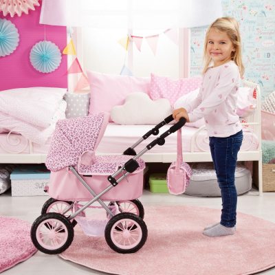 Bayer Design dúkkuvagn með svuntu og skiptitösku - Trendy -Bleikur - Image 2