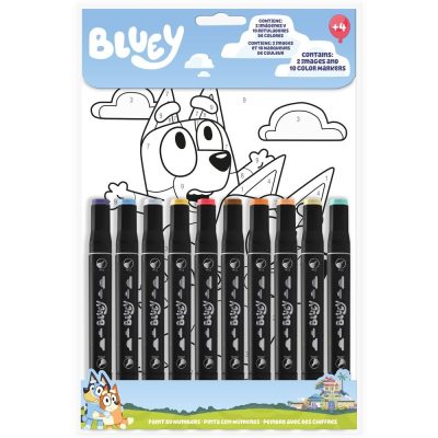 Bluey litað eftir númerum